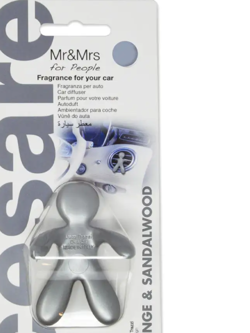 CESARE БЛТР/ стальной металлик/ORANGE FLOWERS& SANDALWOOD/ Сандал (Ароматизатор для автомобиля/)