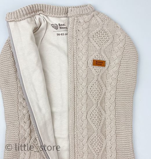 Кокон вязаный "Basic" Песочный