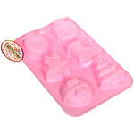 Форма силиконовая «Macarons» Новогодний микс 26*17*3см