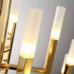 Pendant design lamp  THE LIGHT by Alma 60 lampshades (Gold)