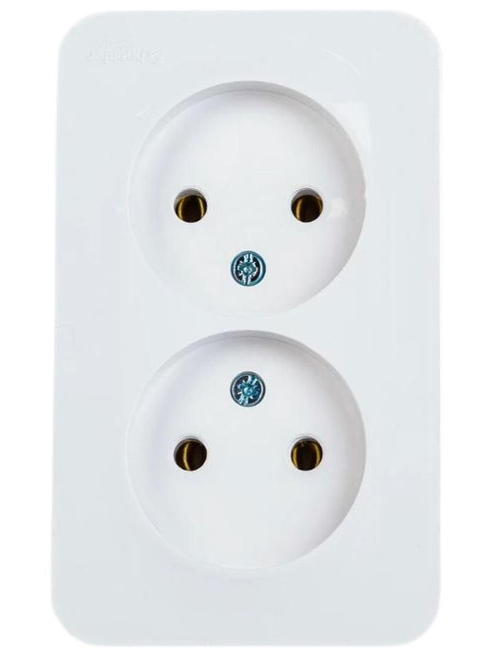 Розетка 2-я без з/к Schneider Electric Blanca BLNRA000211 белая