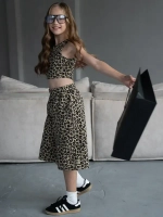 Костюм для девочки в сад топ и шорты