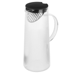 Кувшин с крышкой тм MILLIMI Симпл, 1500мл, стекло, рифленый