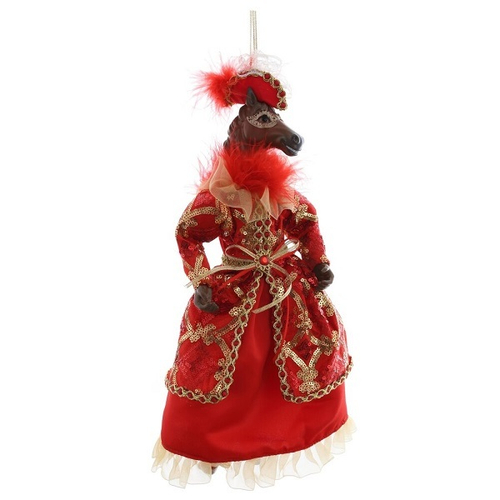 Игрушка набивная подвес "Лошадь", L15 W9 H37/22 см