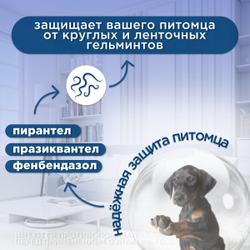 Жевательные таблетки для собак от гельминтов Цестал Плюс (Ceva), 2 таблетки в упаковке. Пирантел/Празиквантел/ Фенбендазол
