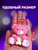 Антистресс игрушка Таба сквиш лапка мишка липкий сквиши