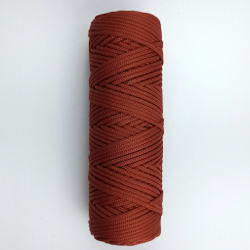 Полиэфирный шнур круглый 3 мм Терракот