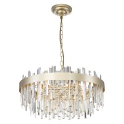 Citilux Лаура CL301282 Люстра хрустальная подвесная Шампань