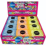 Ластик 36*25*11мм. каучук, цвета в ассортименте, в инд.упаковке, в дисплее (Центрум)