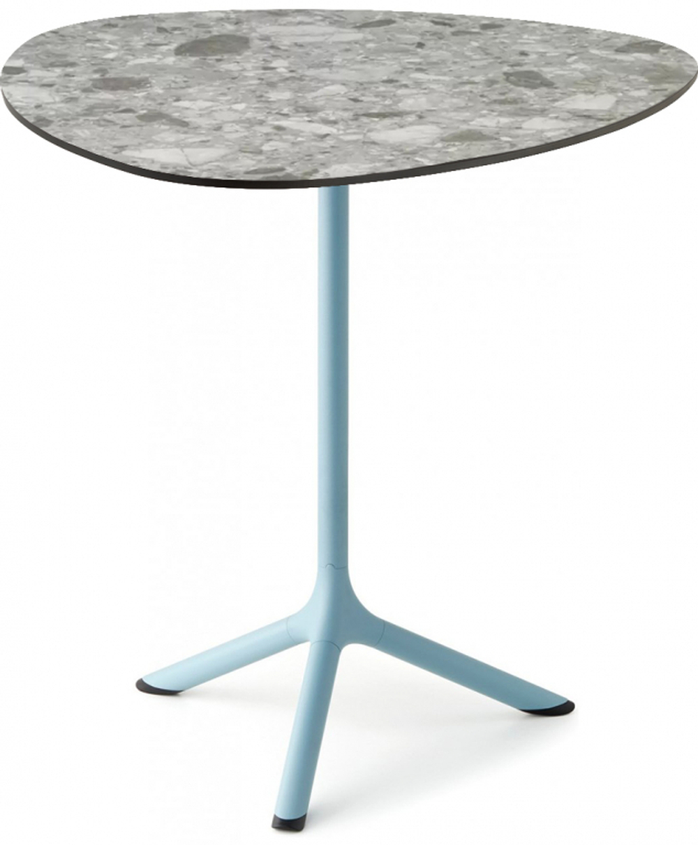 Стол ламинированный обеденный Scab Design Tripe, голубой, зернистый
