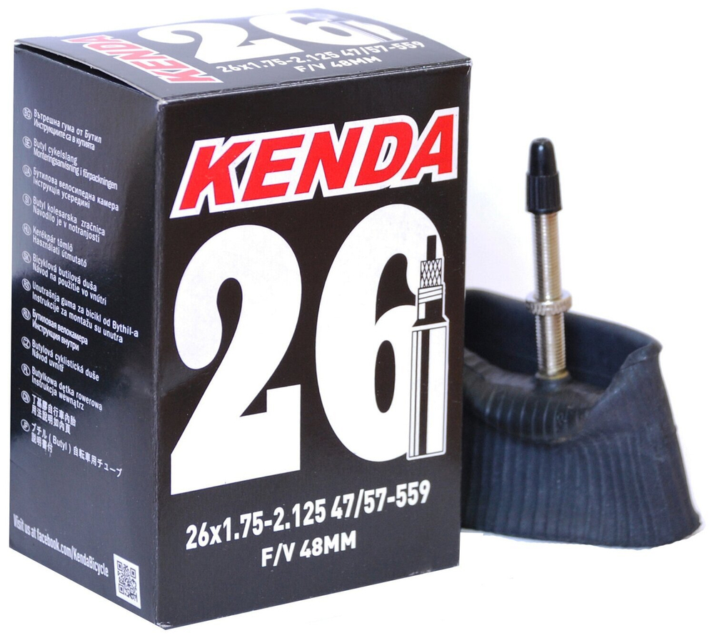 Камера KENDA 26" антипрокольная с герм. спорт 48мм 1,75-2,125 (47/57-559)