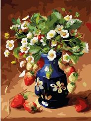 Ароматная земляника- раскраски  по номерам