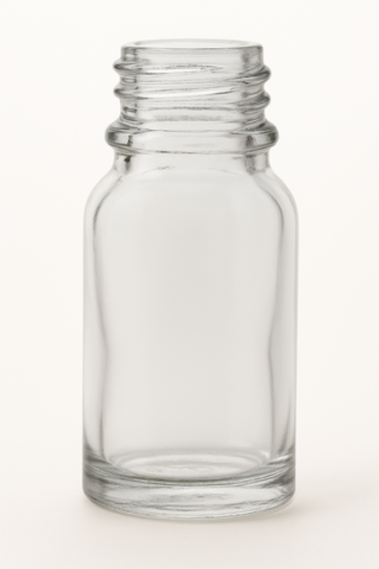Флакон 10 мл стеклянный прозрачный
