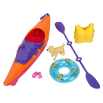 Кукла тип Модель с аксесс. для плавания на байдарке, в/к 27,5*32,3*5,5 см.