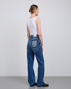 Джинсы STRAIGHT DOUBLE PANTS Blue