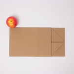 Коробка самосборная на магнитах 21х10х20, коричневый, крафт