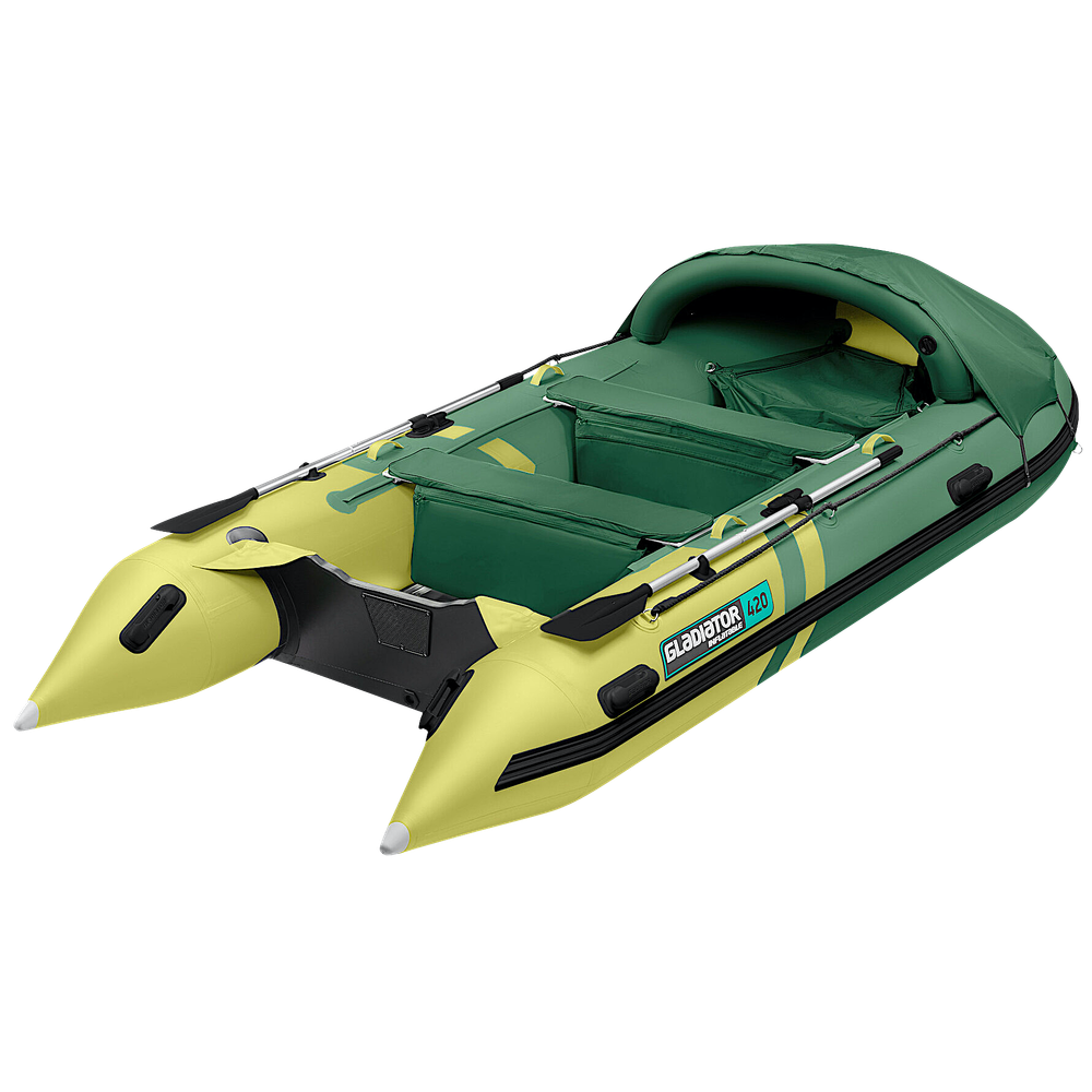 Лодка ПВХ Gladiator Active C420AL с алюминиевым полом -