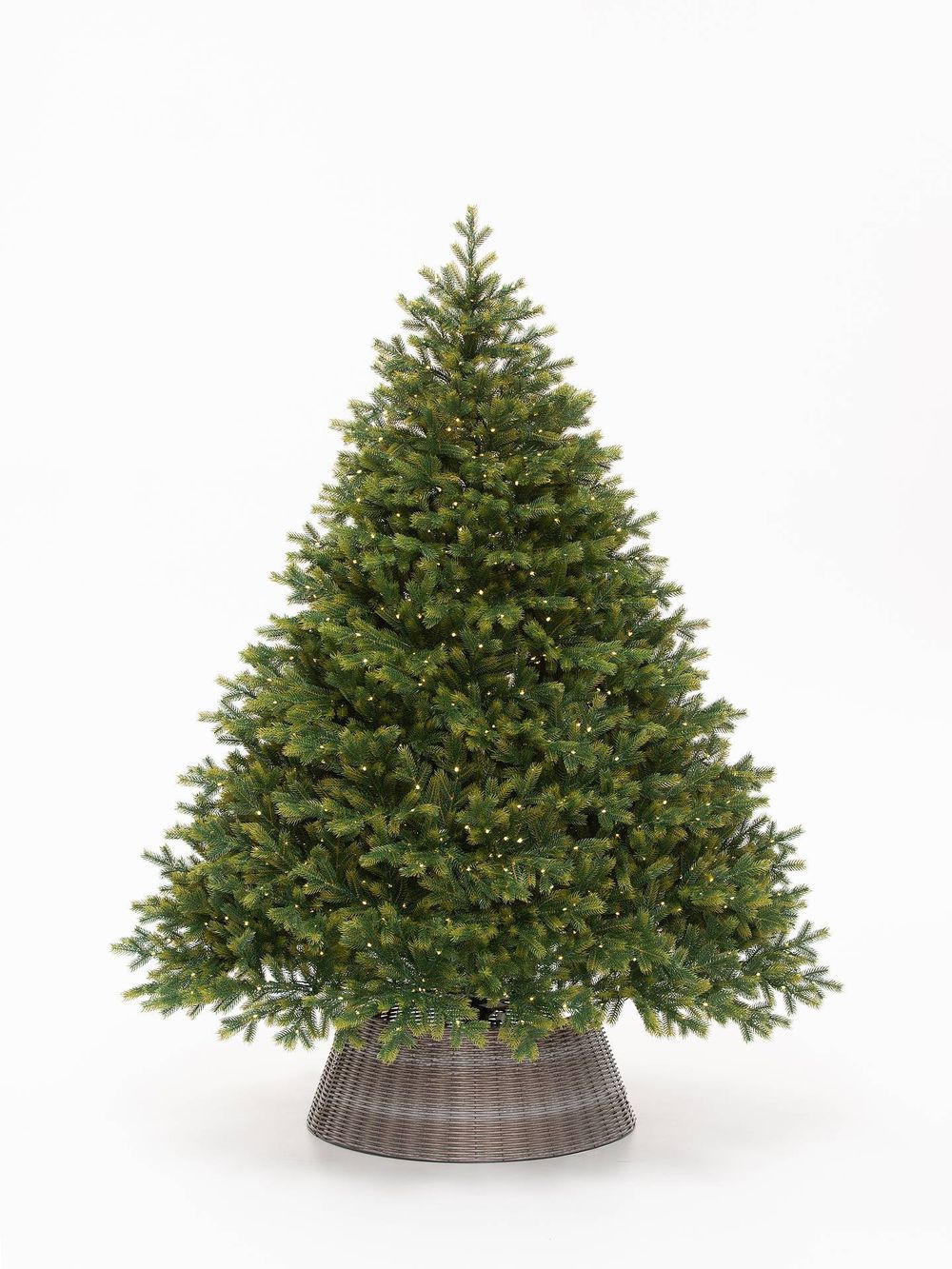 Елка с гирляндой «Эрмитажная» (Литая хвоя) 210 см / 2,1 м