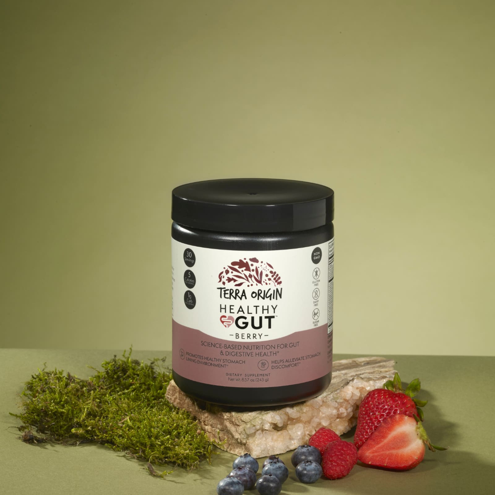 Terra Origin, Healthy Gut™, добавка для нормализации функций желудочно-кишечного тракта, вкус ягод, 243 г (8,57 унции)
