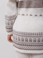 Кардиган вязаный на молнии для девочки