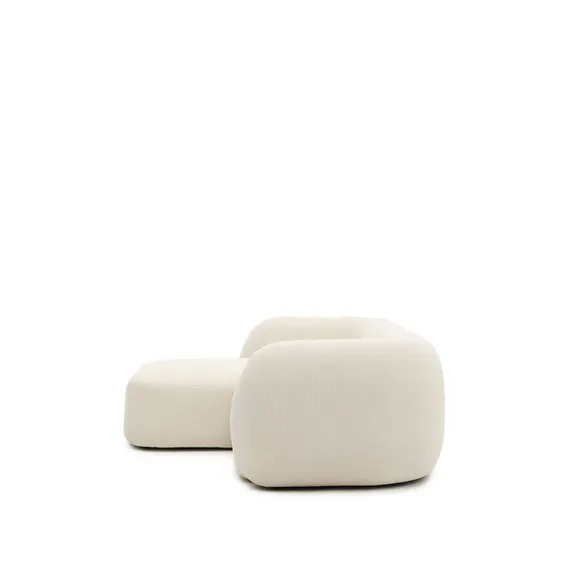 Модульный 2-местный диван Martina в экрю шенилле с левым шезлонгом 230 см