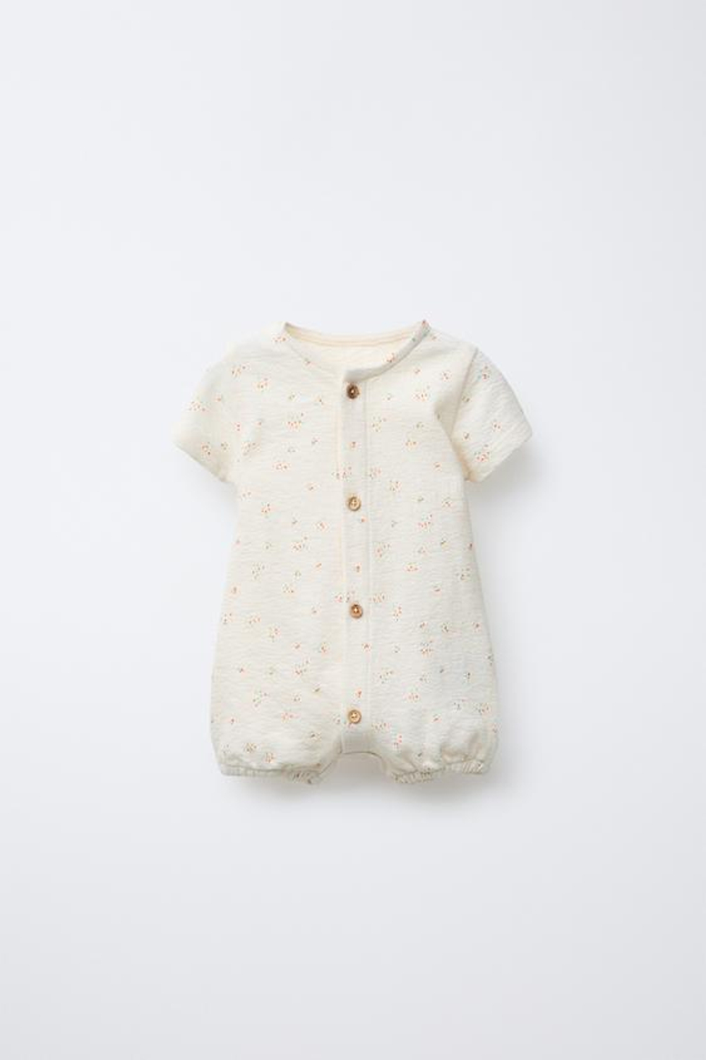 ZARA КОМБИНЕЗОН С ПРИНТОМ, ЭКРЮ