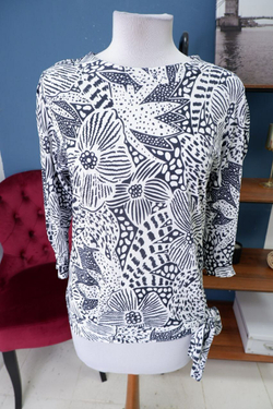 Блуза с принтом 46 размер