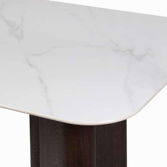 Обеденный стол Fabio 180х90 см, белый камень