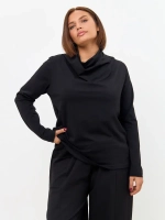 Лонгслив с цельнокроеным воротником