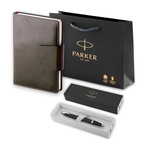 Подарочный набор - Parker IM, шариковая ручка + ежедневник