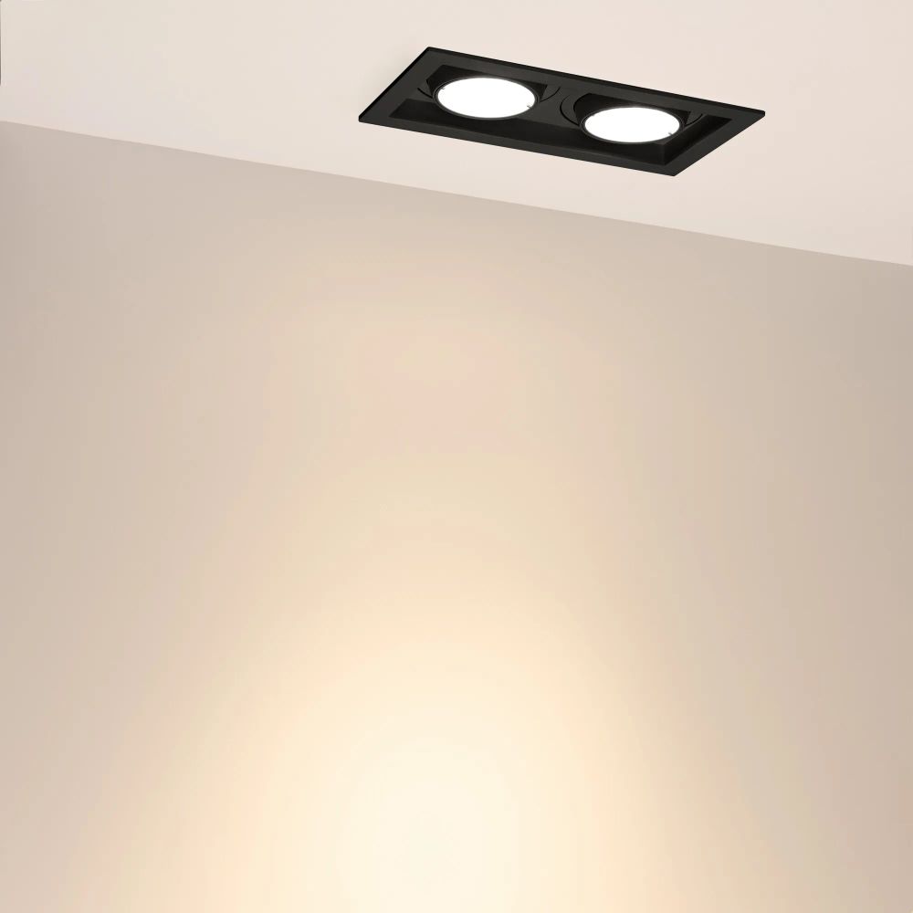 Светильник MS-VORTEX-BUILT-S210x117-2x20W Warm3000 (BK-BK, 40 deg, 230V) (Arlight, IP20 Металл, 5 лет) 058443