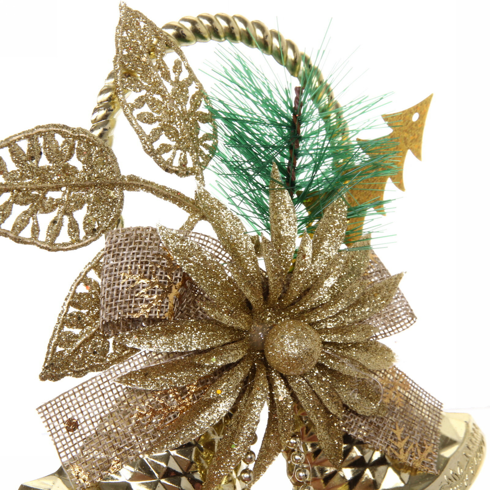 Украшение новогоднее «Зиминий звон» 30*15 см, Золото