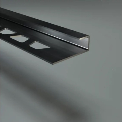 Наружный профиль для керамической плитки ZK, нержавеющая сталь шлифованная