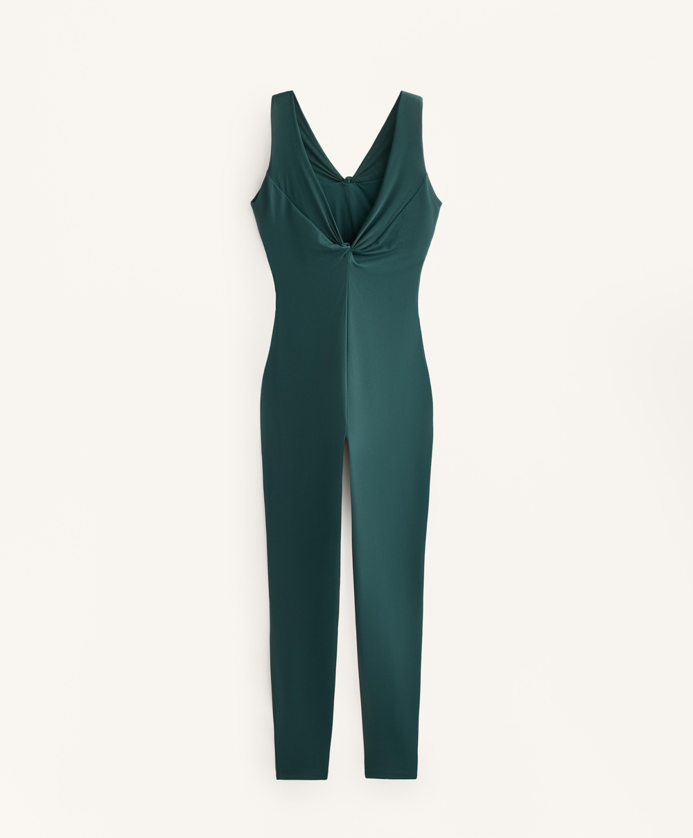 Oysho Длинный комбинезон Comfortlux mesh, бутылочный