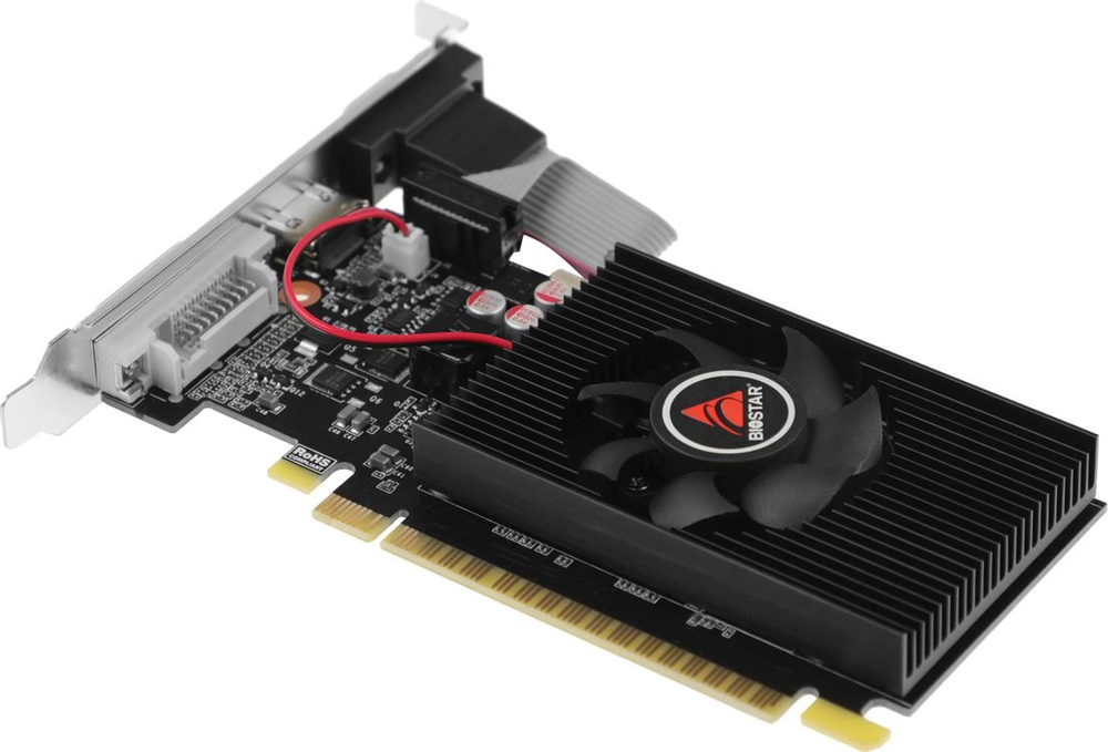 Видеокарта Biostar NVIDIA  GeForce GT 710 VN7103THX6 2ГБ DDR3, Low Profile,  Ret