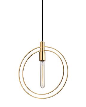 Золотой подвесной светильник “Бекки”