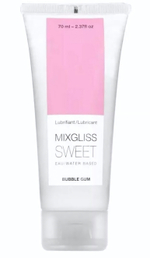 Смазка на водной основе Mixgliss Sweet с ароматом бабл-гам - 70 мл.