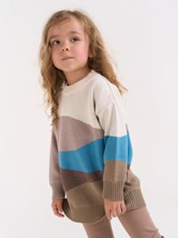 Джемпер вязаный удлиненный "Горизонт"