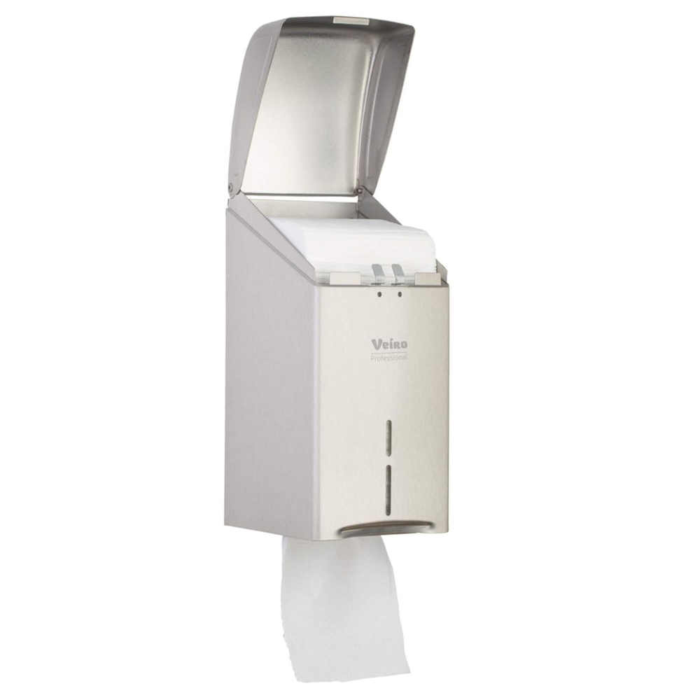 Диспенсер для туалетной бумаги в пачках Veiro Professional L-One Steel