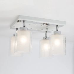 Citilux Прима CL160241 Люстра с поворотными плафонами Белая Хром