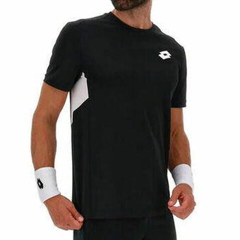 Мужская теннисная футболка Lotto Squadra IV - all black