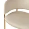 Стул Helning, бежевый велюр, ножки латунь