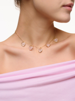 Чокер "Amour" с розовым кварцем Gold