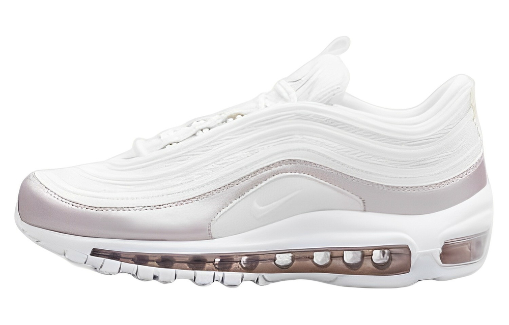 Nike Air Max 97 simple casual shock absorption non-slip low-top running shoes women's champagne color