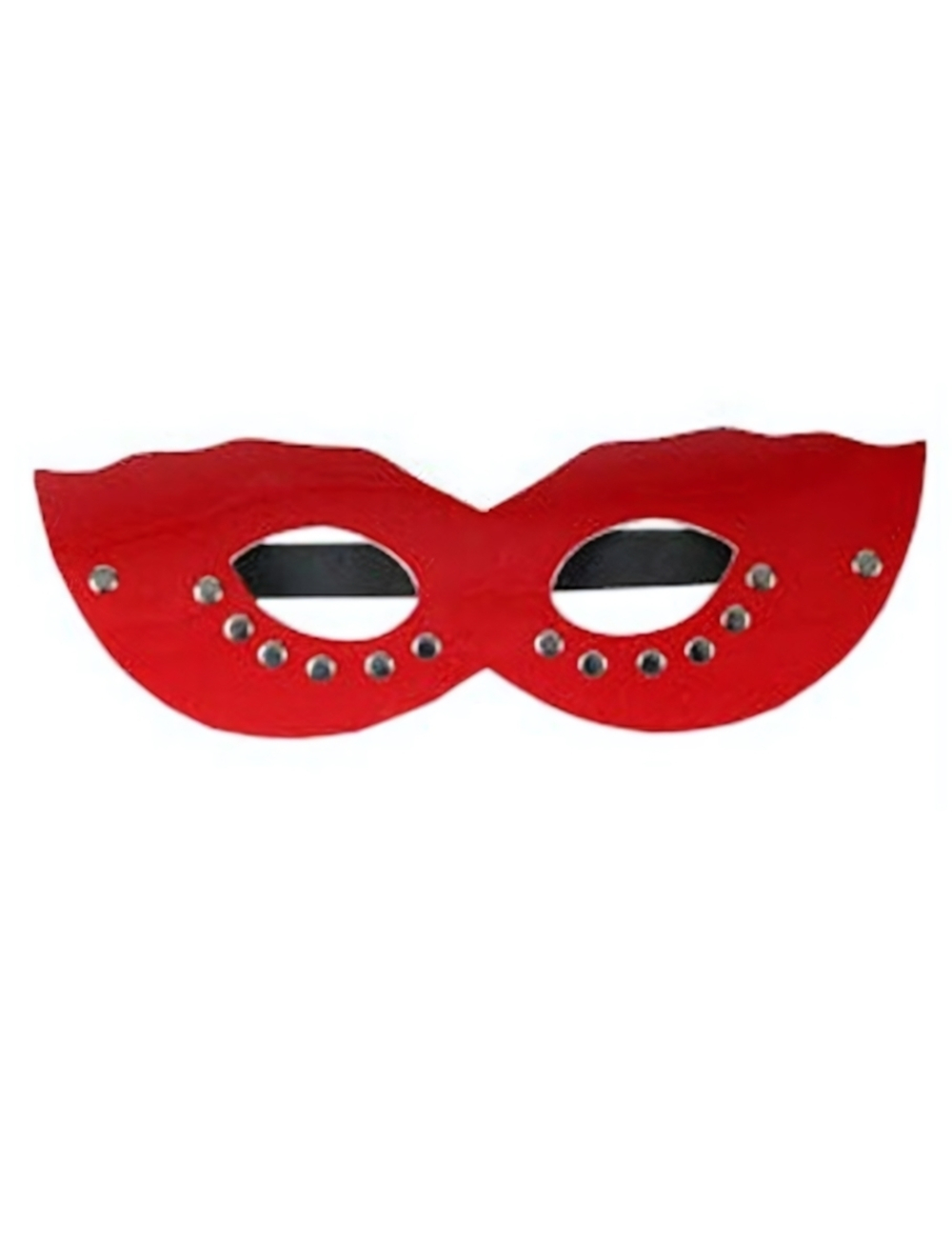 Красная маска из натуральной кожи (Цвет: красный)