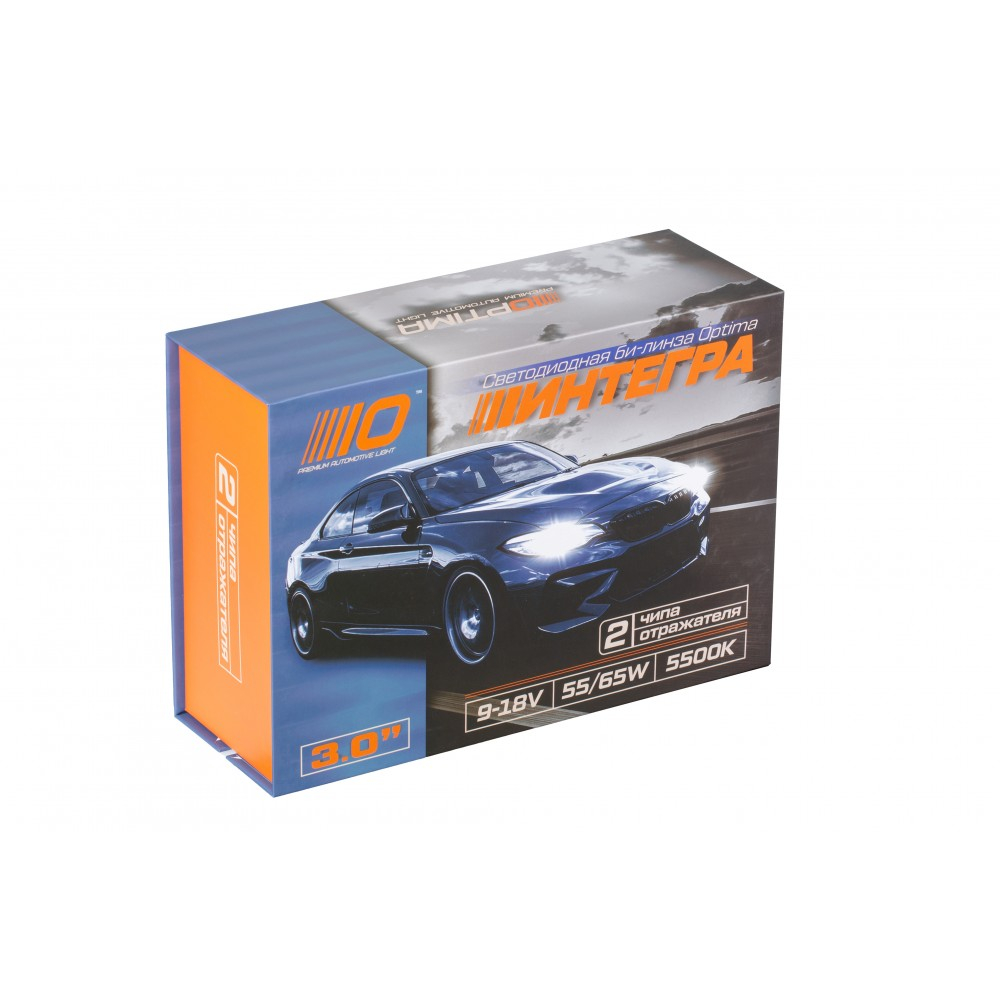 Optima Bi-LED Lens Интегра 2 Чипа 5500K 3.0" 12V