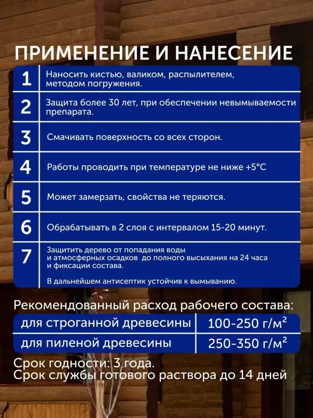 Концентрат 1:10 Антисептик для дерева невымываемый до 30 лет/ бесцветный для внутренних работ без запаха PROSEPT INTERIOR 1 л (арт. 003-1)