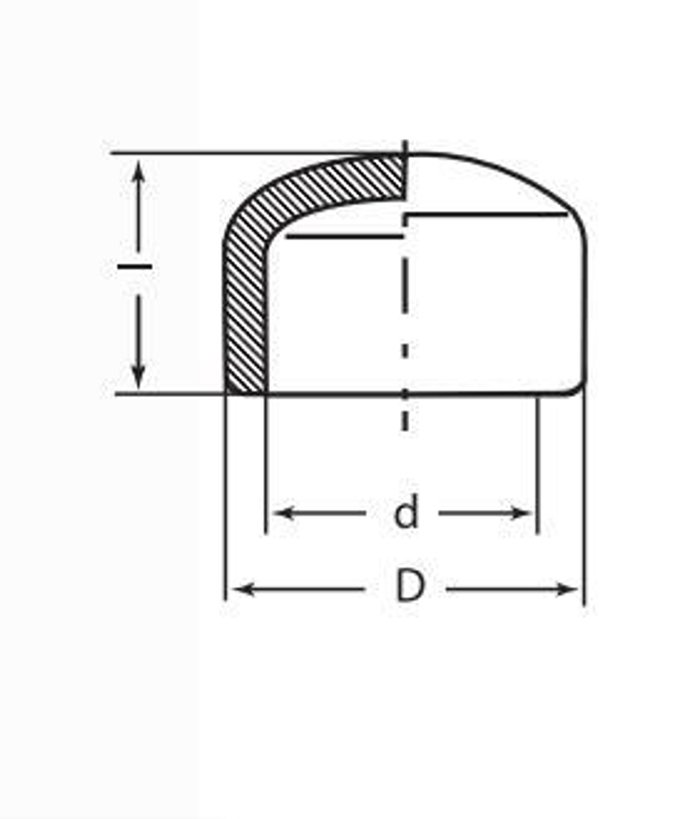 Заглушка Ø 32 ППР (белый)