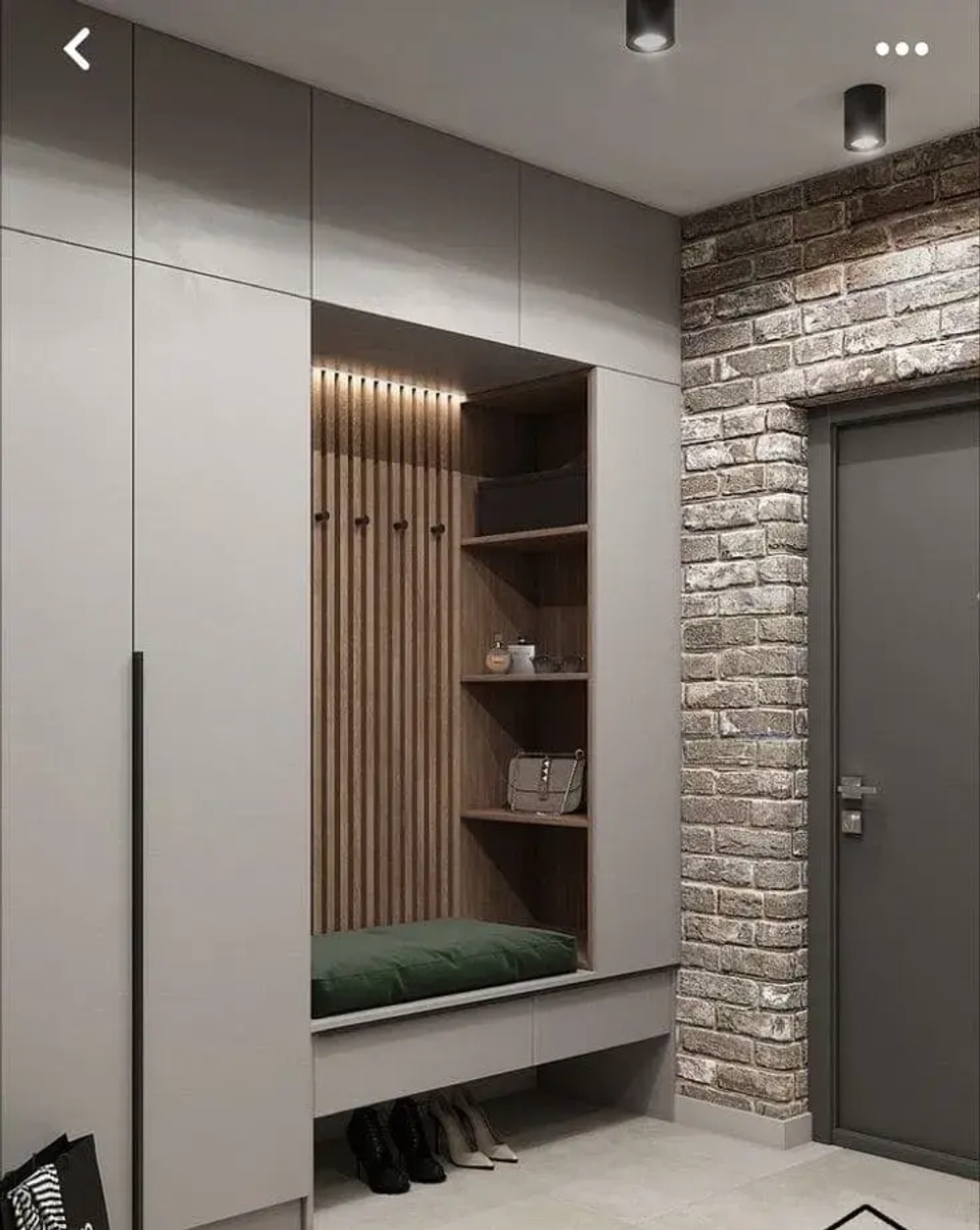 Мягкие панели и сиденье в прихожую