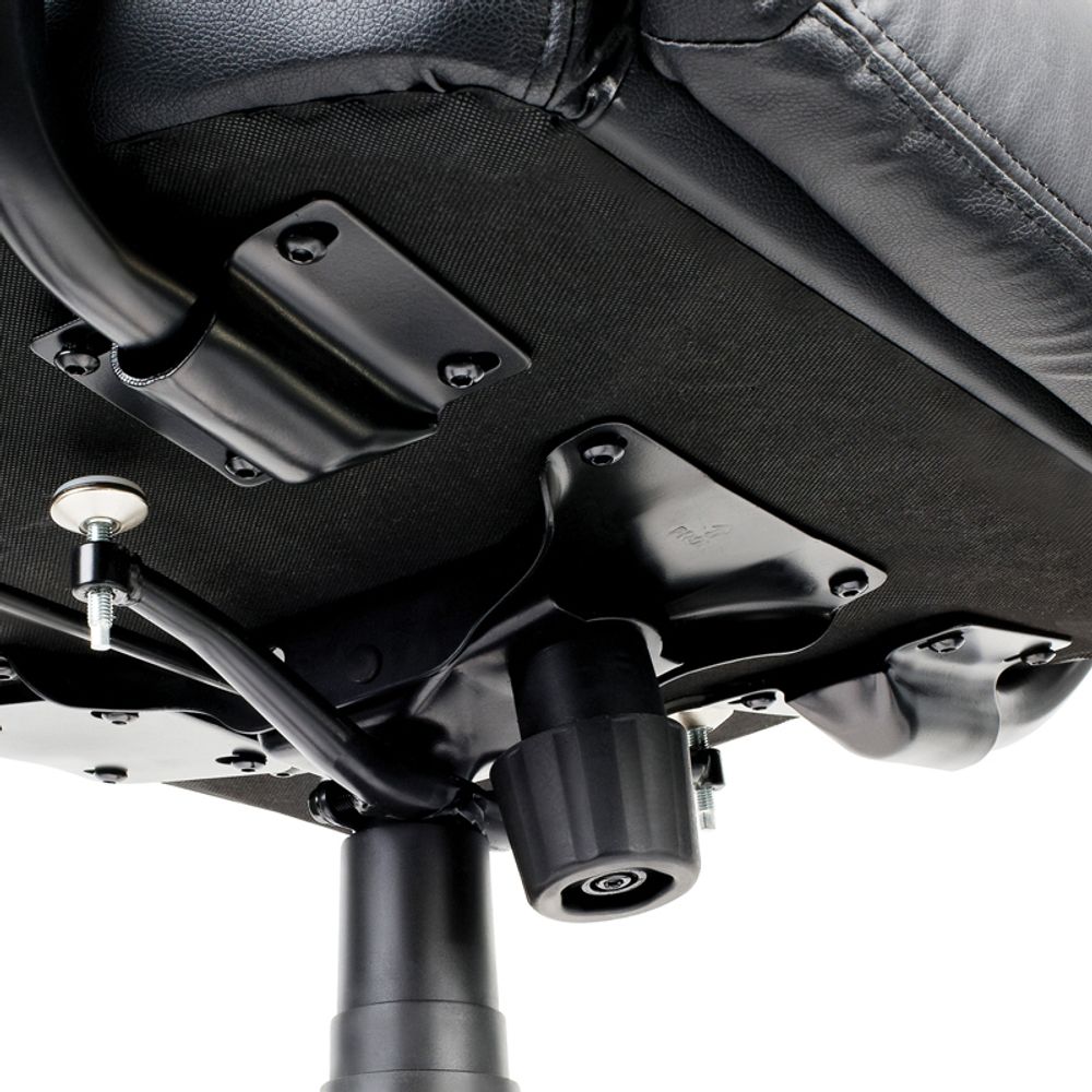 Кресло руководителя Helmi HL-ES09 "Armor", повышенной прочности, экокожа черная, до 250кг